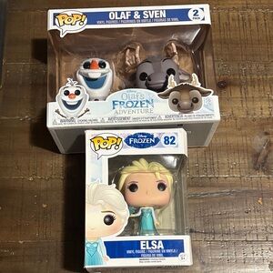 Funko Pop! Disney Frozen Olaf & Sven and Elsa Figures